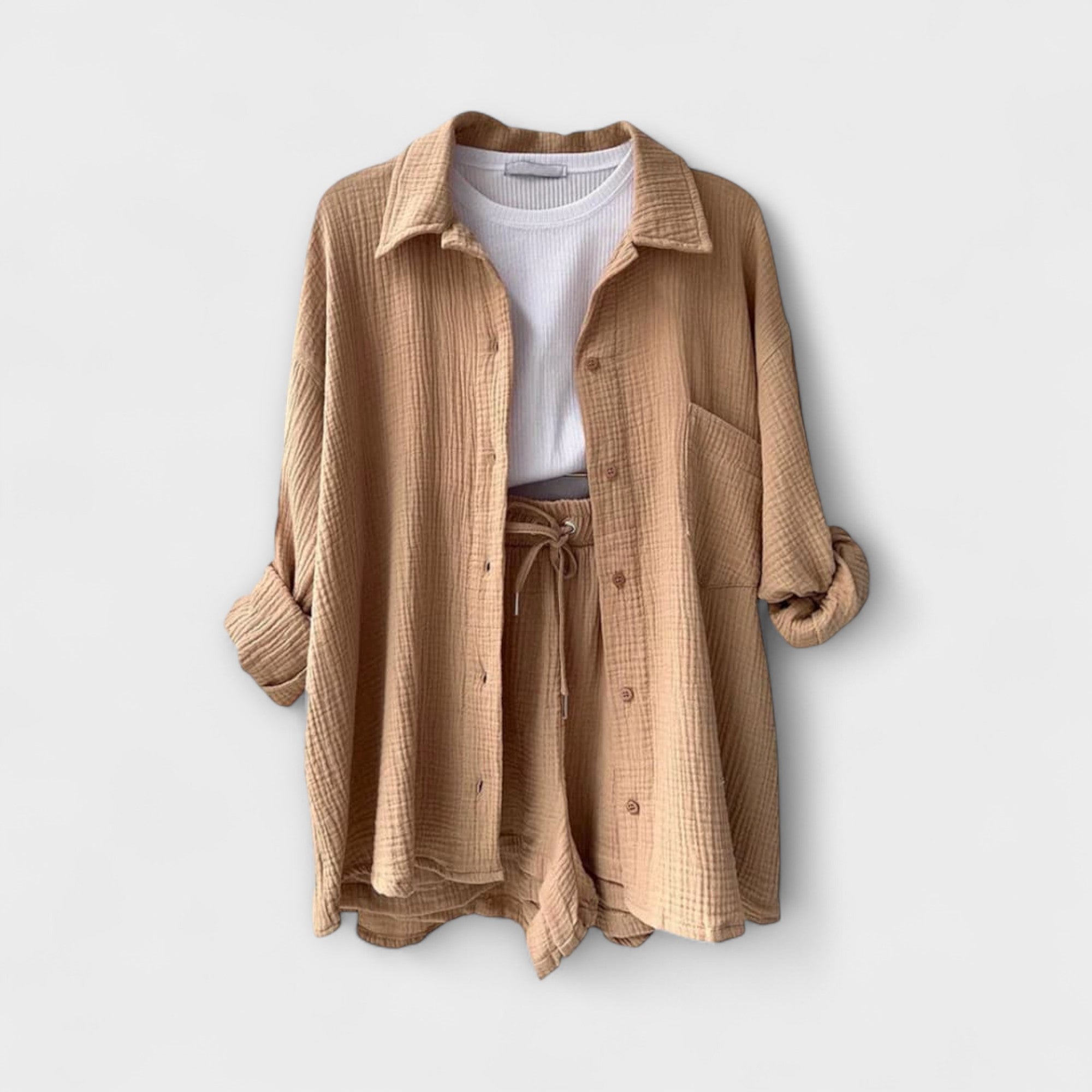 Victoria – Wygodny, dwuczęściowy komplet na ciepłe dni