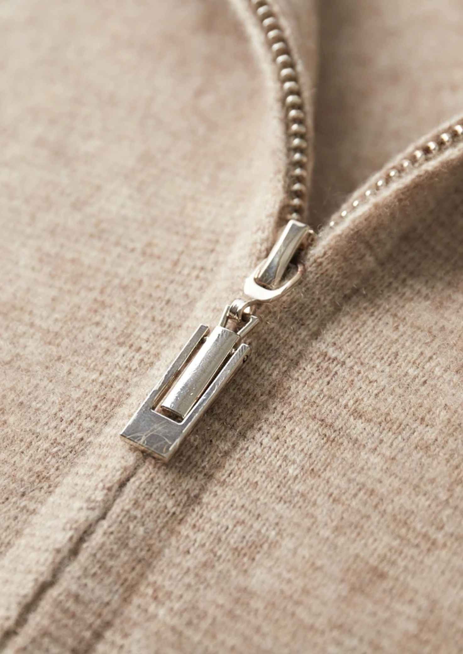 Kensington – Męski kaszmirowy kardigan z zamkiem