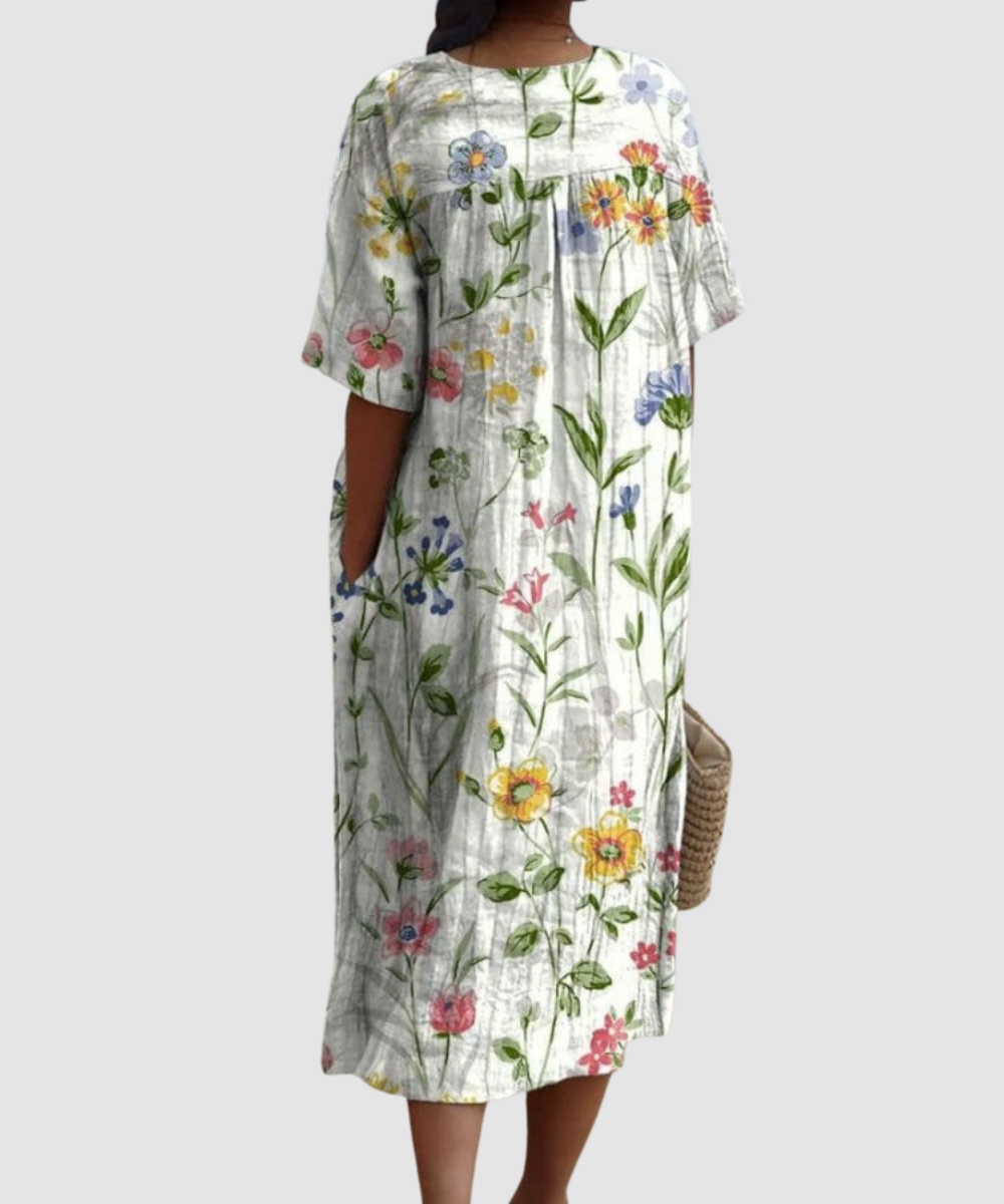 Essenz Emma Flowing Summer Midi Dress