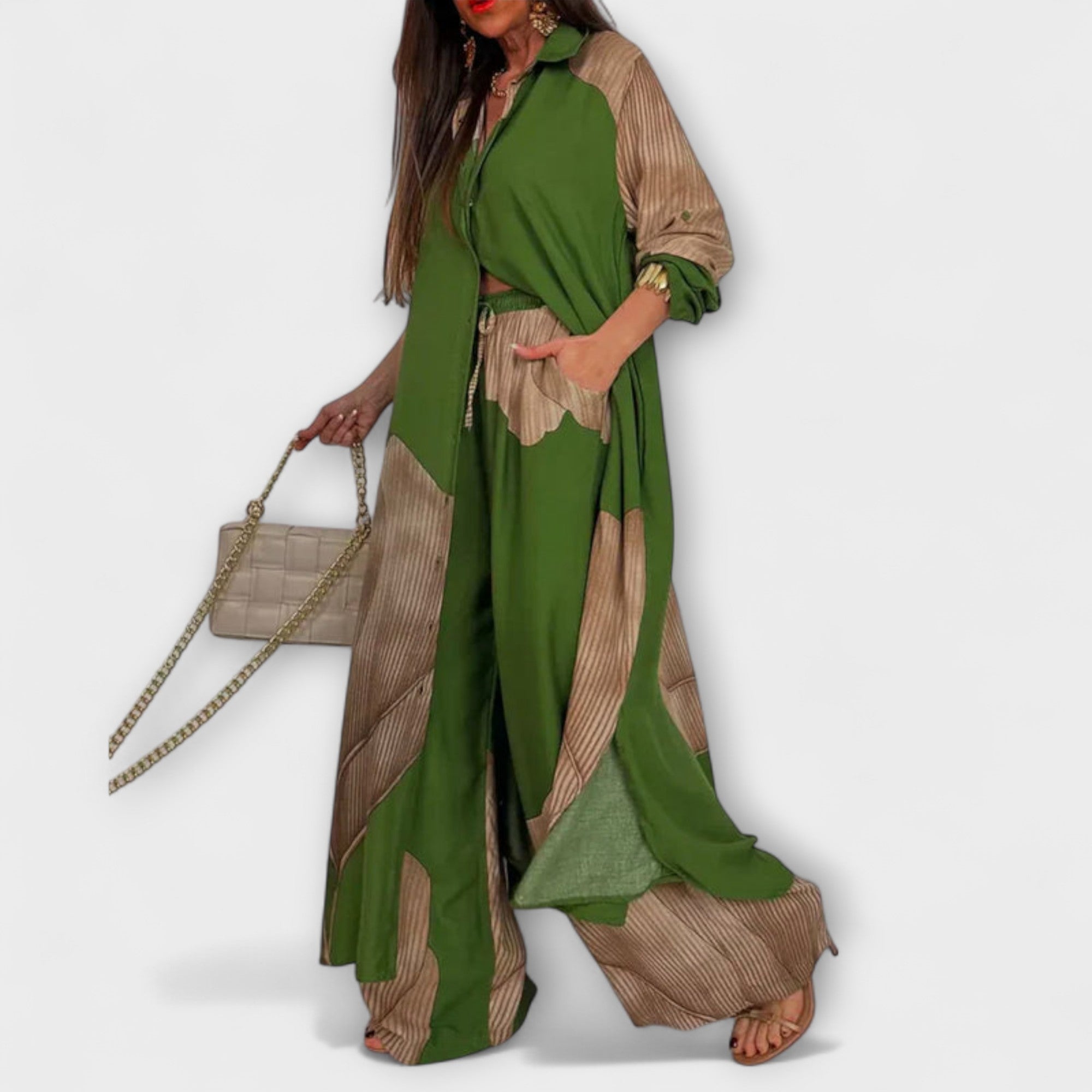 Moriel – Dwuczęściowy komplet z artystycznym nadrukiem