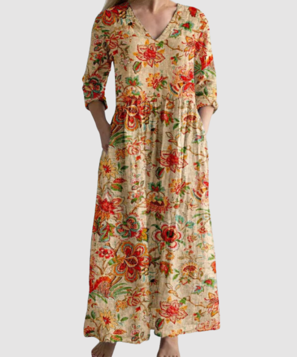 Essenz Padma Cotton Chic Midi Dress