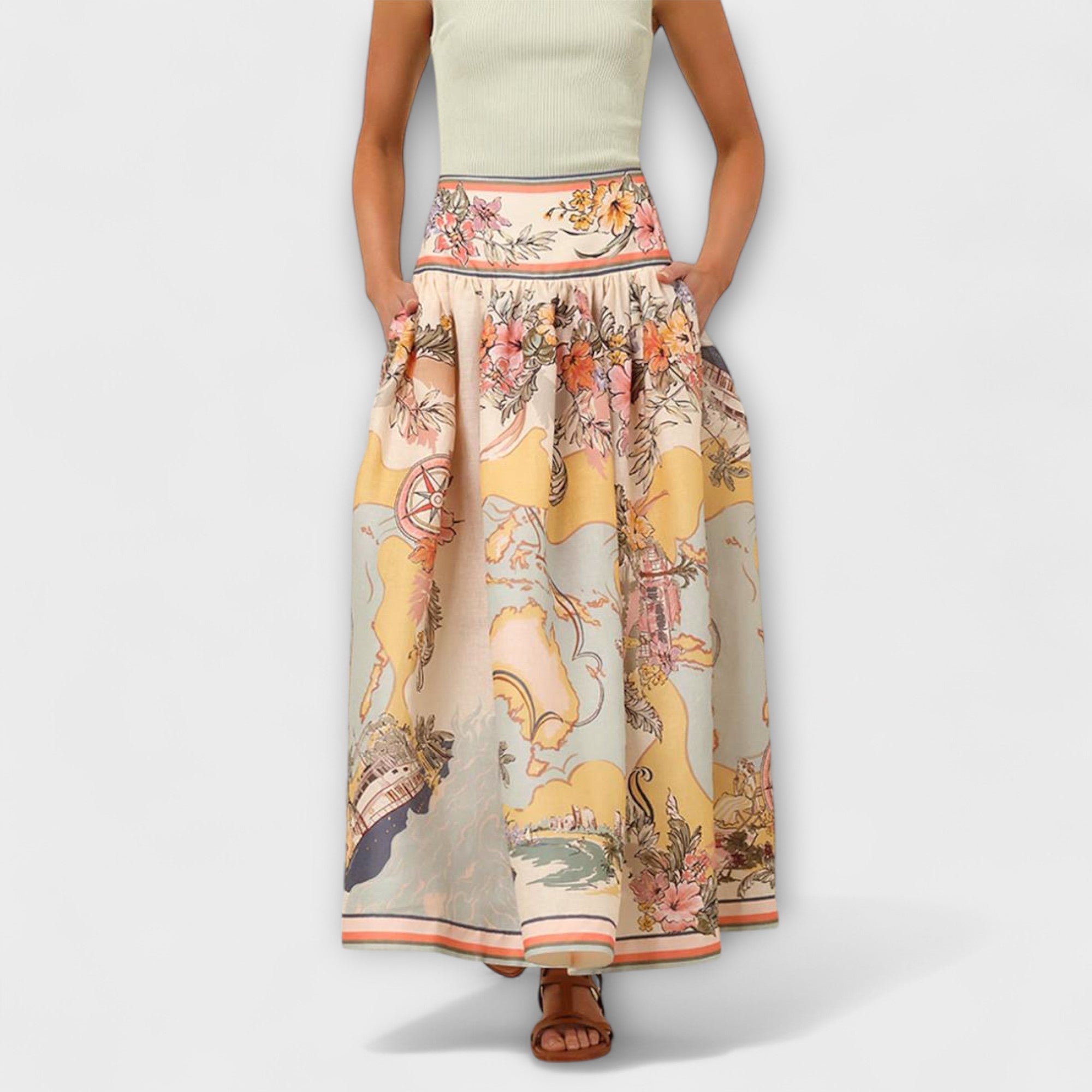 Melina – Eleganter Midirock für Damen