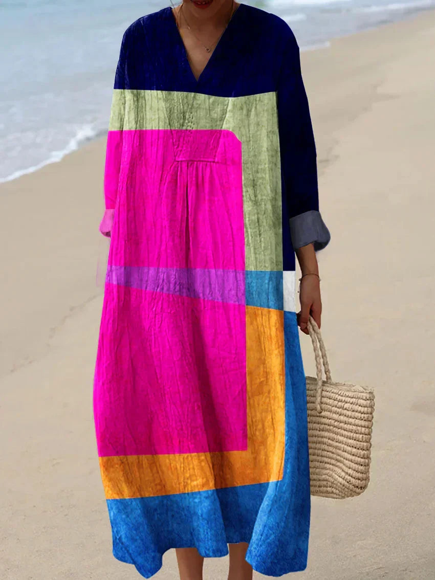 Kunstinspirierte Kleid – Natürliche Schönheit, die Blicke fesselt