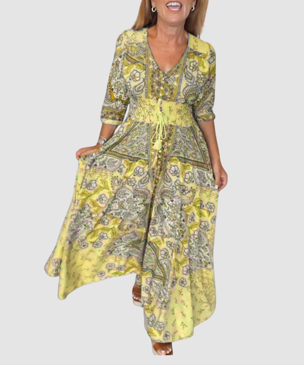 Essenz Sophie Relaxed Vacation Maxi Dress