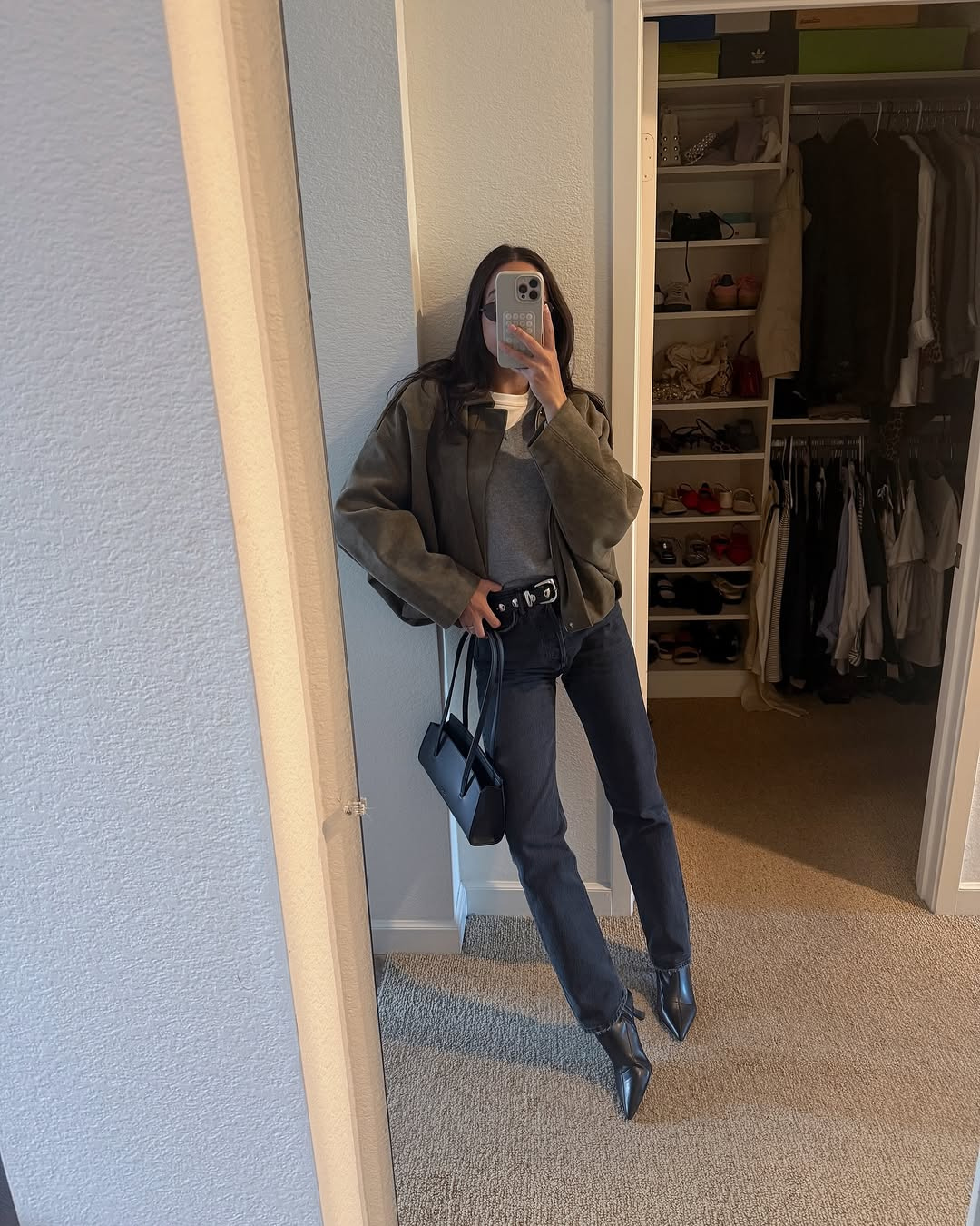 Senna - Wildleder-Optik Bomberjacke