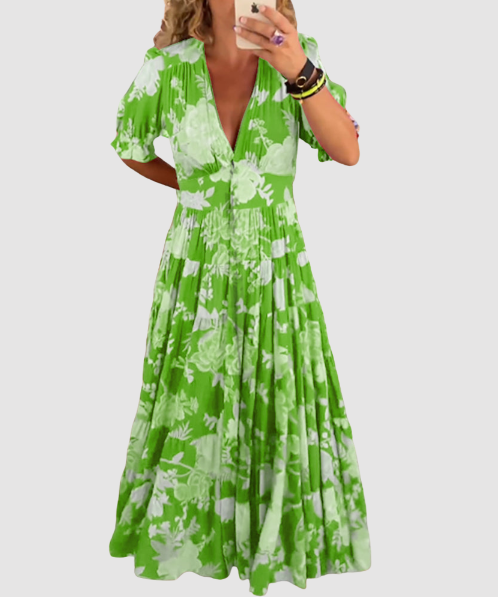 Essenz Tessa Floral Grace Pocket Maxi Dress