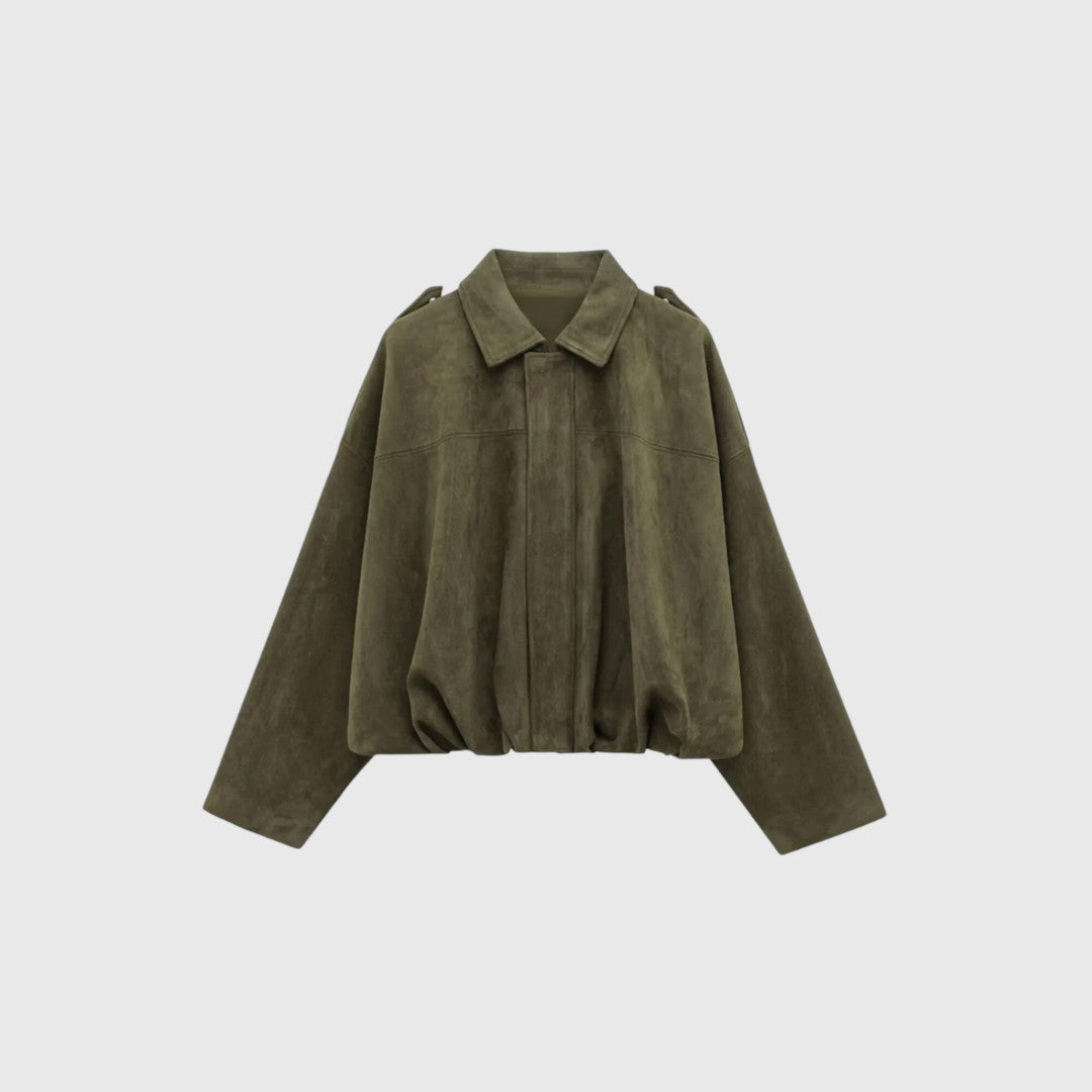 Senna - Wildleder-Optik Bomberjacke