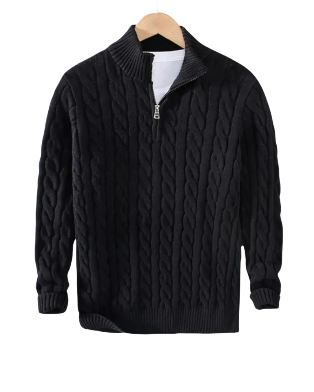 Pietro – Męski sweter z półzamkiem