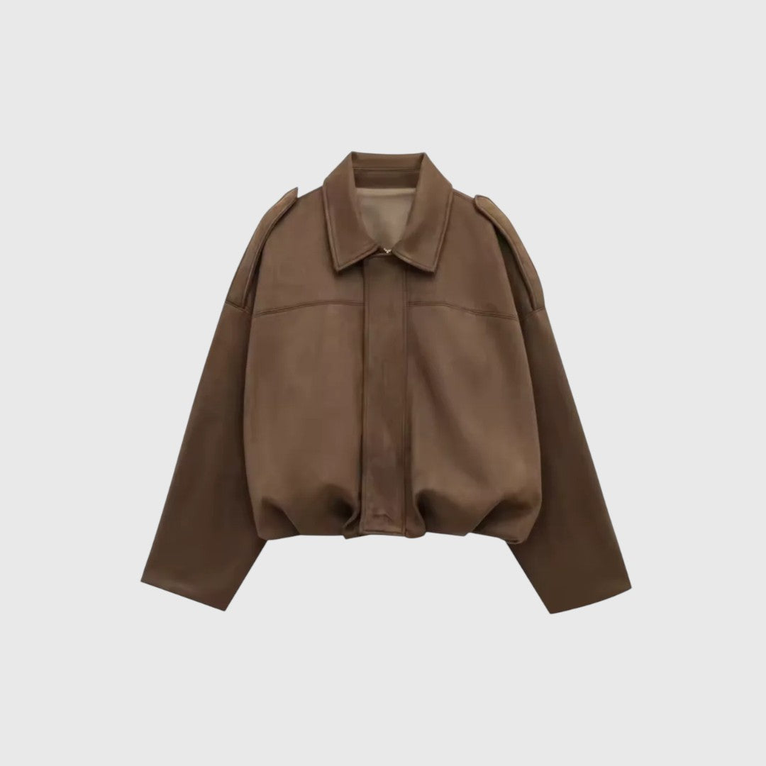 Senna - Wildleder-Optik Bomberjacke