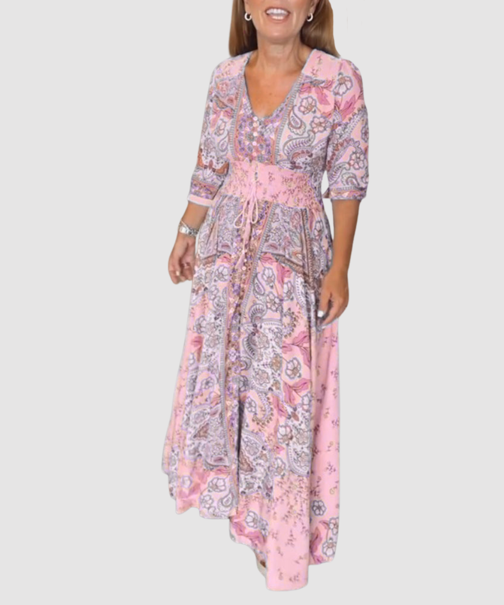 Essenz Sophie Relaxed Vacation Maxi Dress