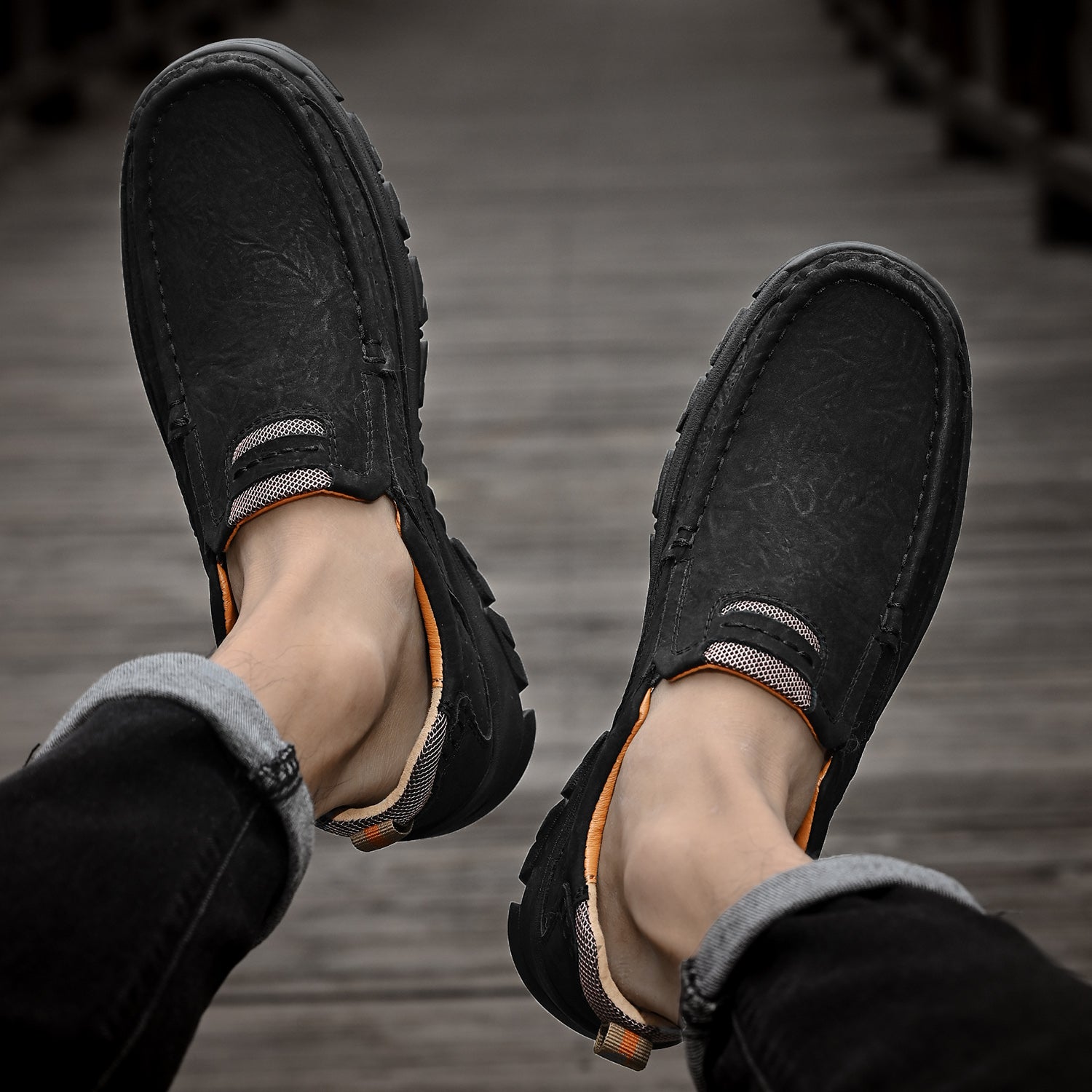 Krzysztof — Skórzane Buty Przejściowe z Ortopedyczną Podeszwą