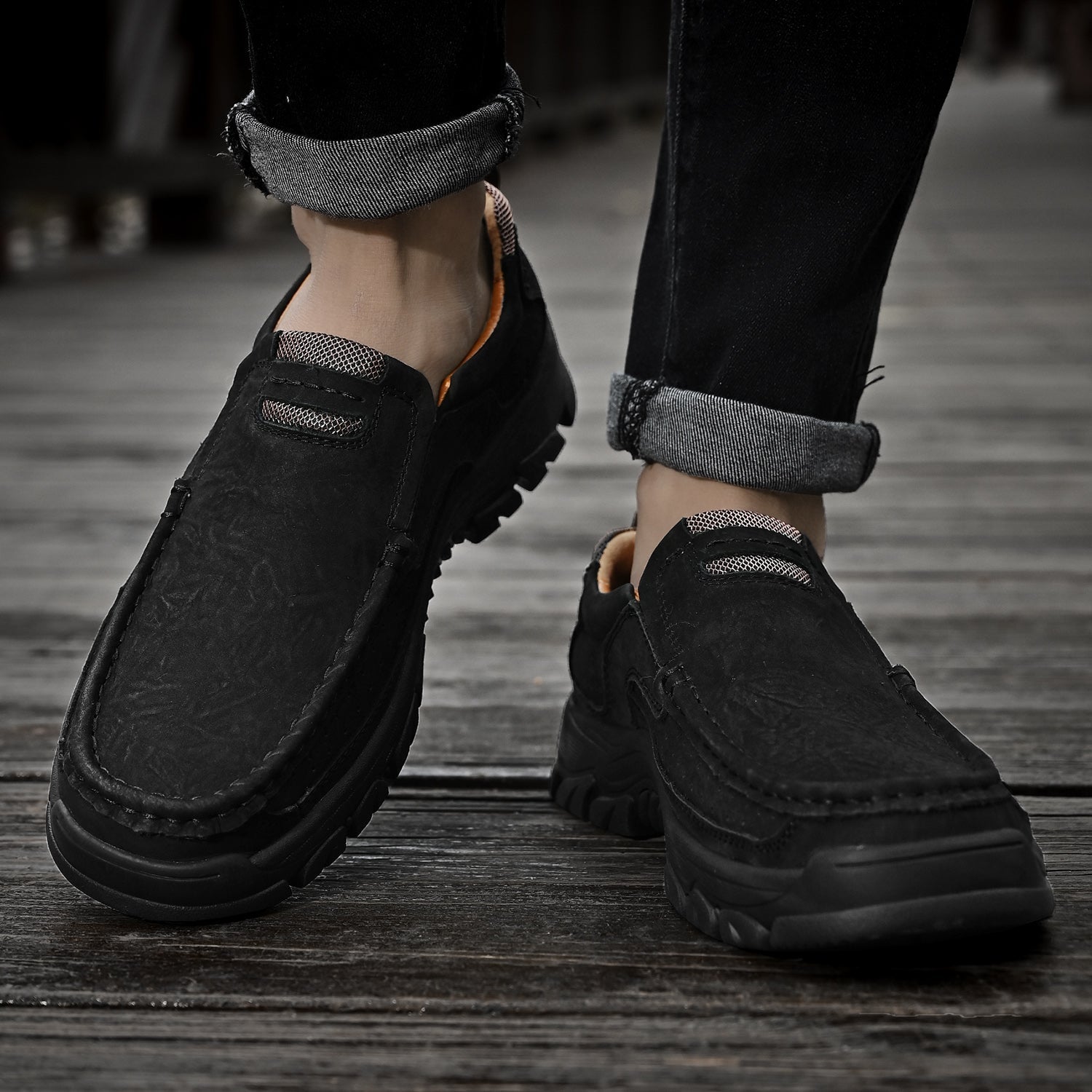 Krzysztof — Skórzane Buty Przejściowe z Ortopedyczną Podeszwą