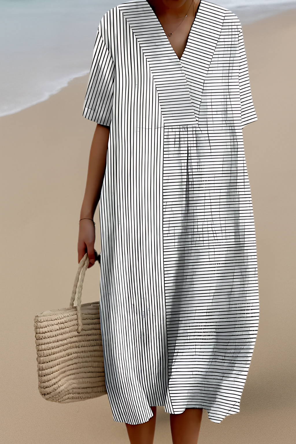 Kunstinspirierte Kleid – Natürliche Schönheit, die Blicke fesselt