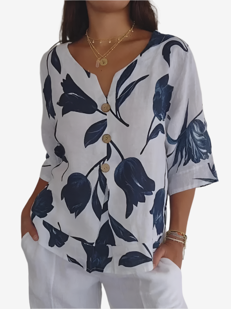 Luna | Bluse mit Blumenmuster