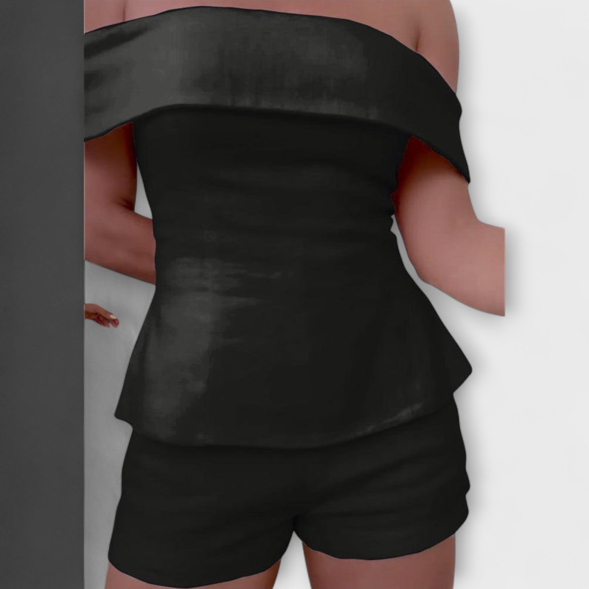 Olivia – Stylowy Biały Zestaw Dwuczęściowy z Bawełny i Lnu