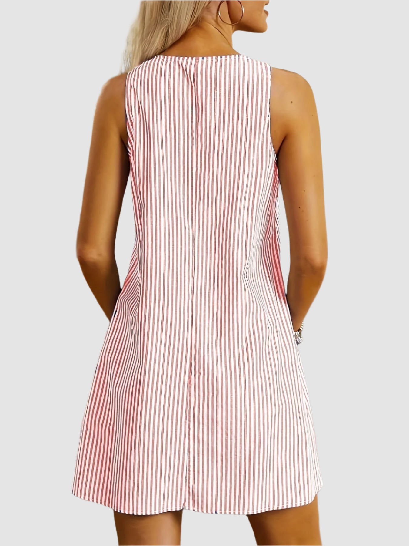 Essenz Serena Luxe Striped Midi Dress