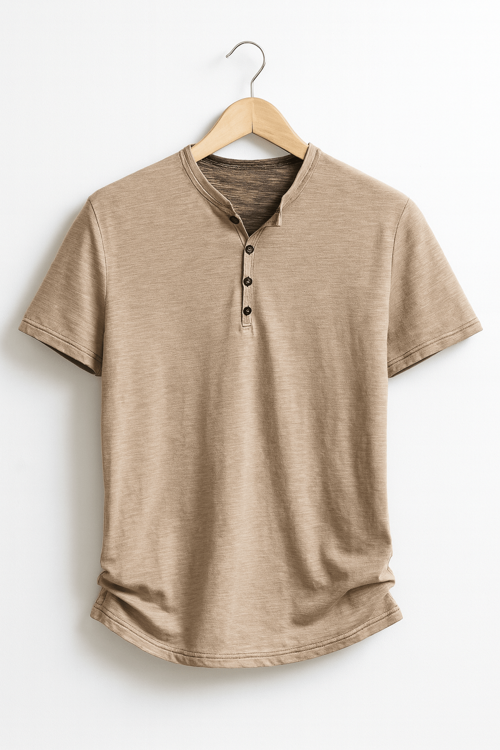Dirk Henley-Shirt mit Knopfleiste