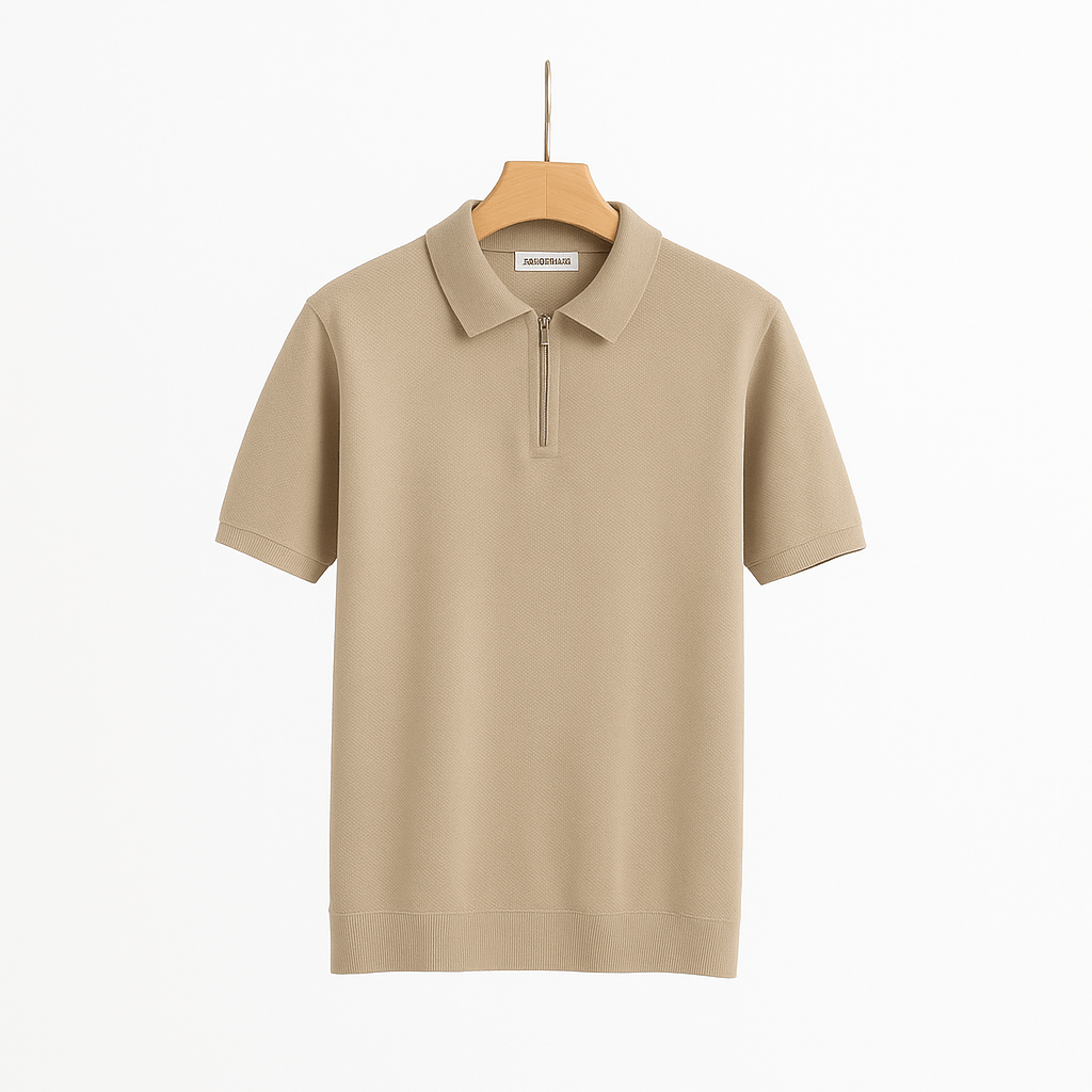 Michael Strick Poloshirt mit Reißverschluss