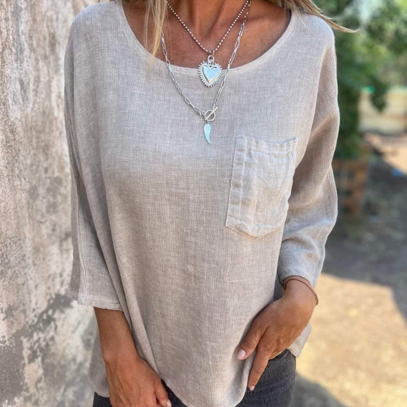 Luna | Lässige Baumwollbluse