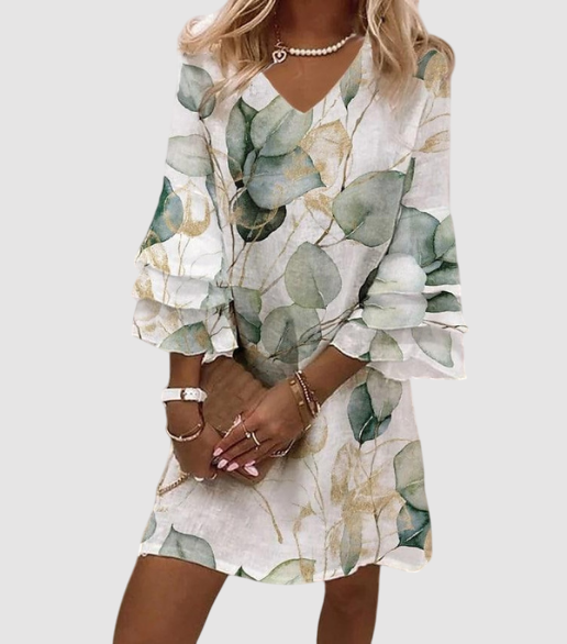 Essenz Jasmine Vibrant A-Line Mini Dress